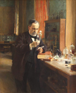 Louis Pasteur portrait by Albert Edelfelt