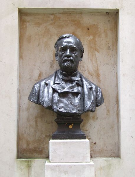 Bust of Louis Pasteur in Dôle, France