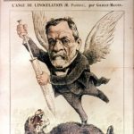 Louis Pasteur on cover of Le Don Quichotte magazine