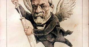 Louis Pasteur on cover of Le Don Quichotte magazine