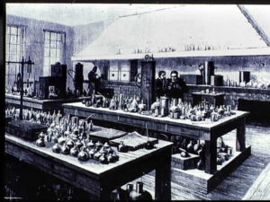 Pasteur's laboratory at the Ecole Normale